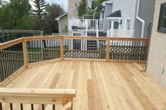 decks - cedar deck with Cedar Framed with Aluminum Spindles