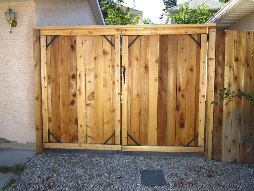 Gates - double wide cedar gate