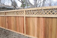 Fences - cedar lattice top estate fence