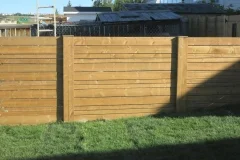 Fences - Horizontal slat cedar fence