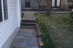 Pathway - Kendal flagstone with slab stone steps