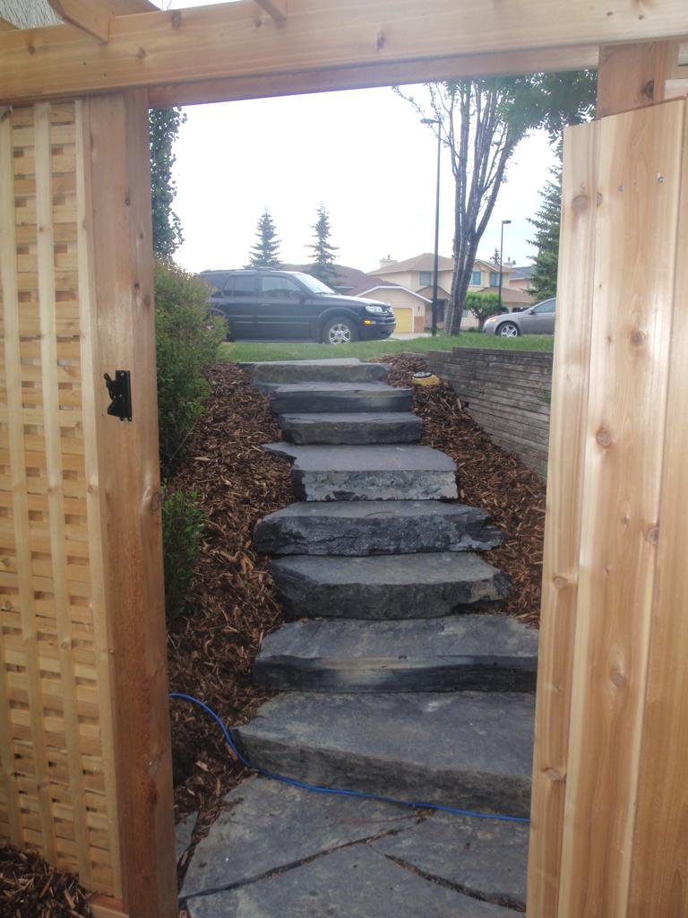 steps - rundle stone slab steps