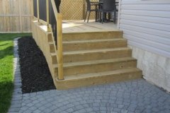 steps - pressure treated steps and deck